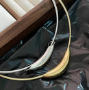 Colar de Corrente Osso de Cobra Retrô Francês